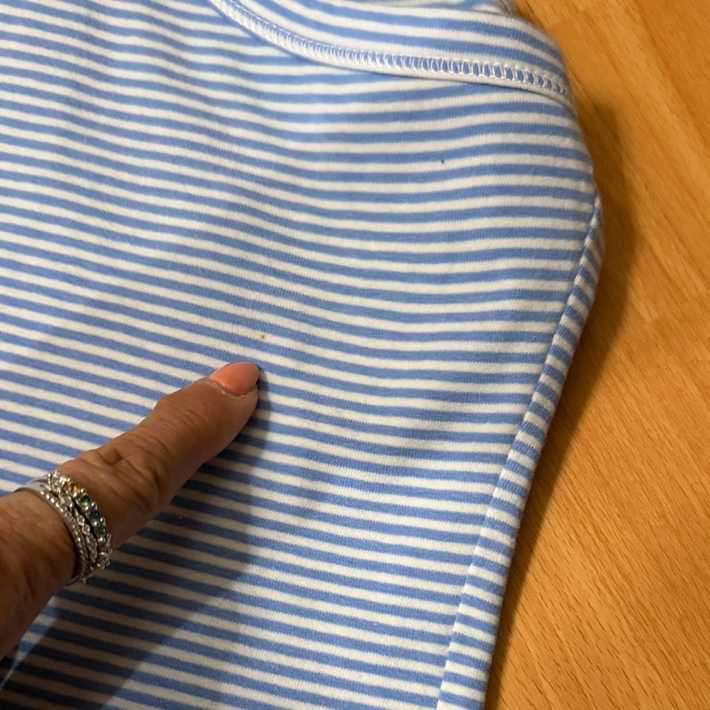 Wild Fable Women’s Blue Striped Cotton Tank & Shorts Sleep Set - Picture 7 of 8